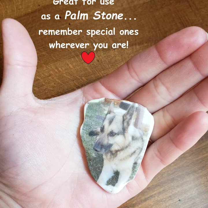 Pet Memorial Gift Pet Keepsake Palm Stone Dedication for wholesale by Hand to Home Concepts, LLC