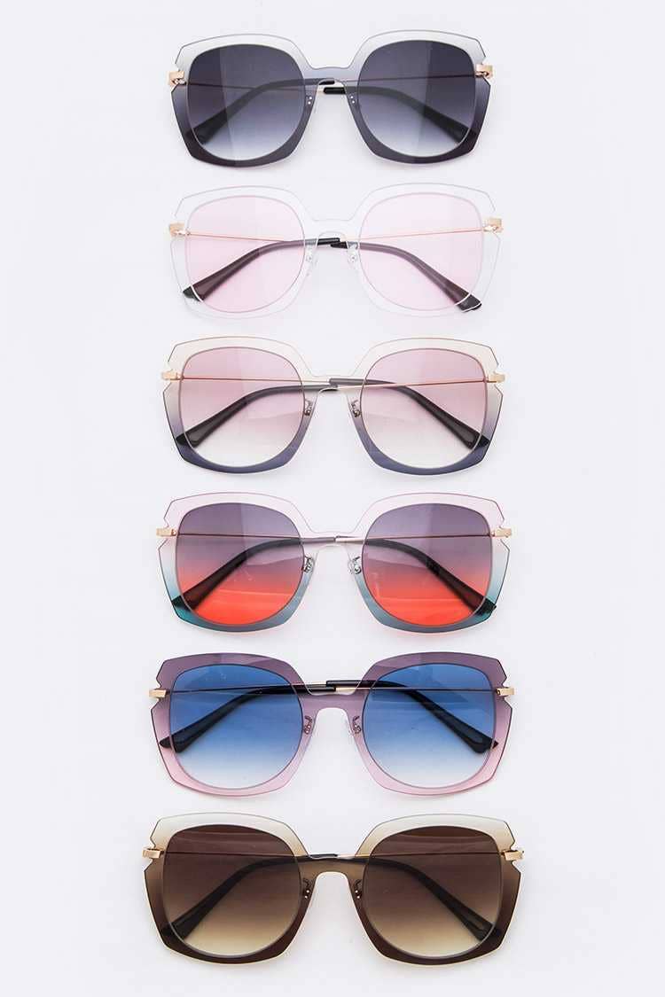 LA Jewelry Plaza - Wholesale Zonnebril - Dames - Mix Tint vierkante zonnebrillenset1