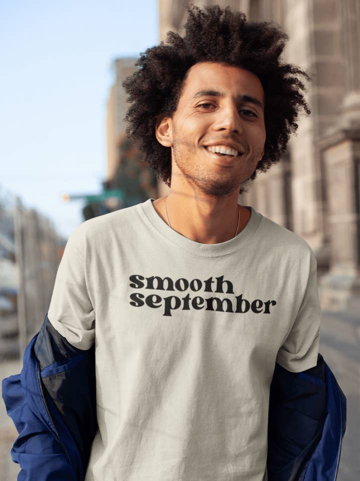 Smooth September LLC - Wholesale Shirt - Unisex - Smooth September Soft Cotton T-Shirt – Caribbean Inspired Premium Heavyweight Tee (Sand)1