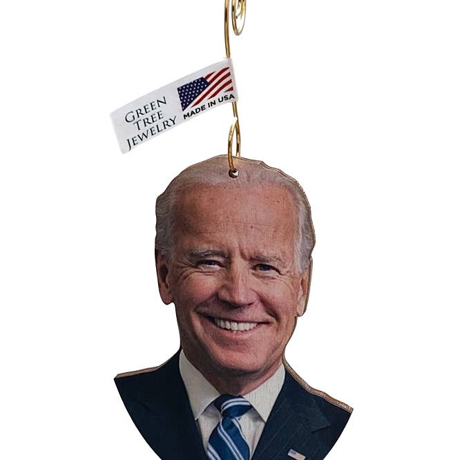 Björk trä Joe Biden prydnad för wholesale av Green Tree Jewelry