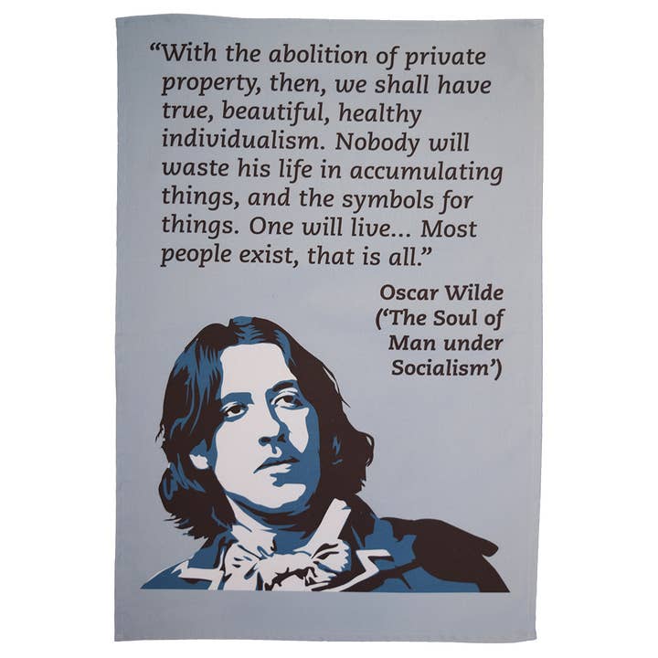Oscar Wilde Tea Towel for wholesale by Radical Tea Towel