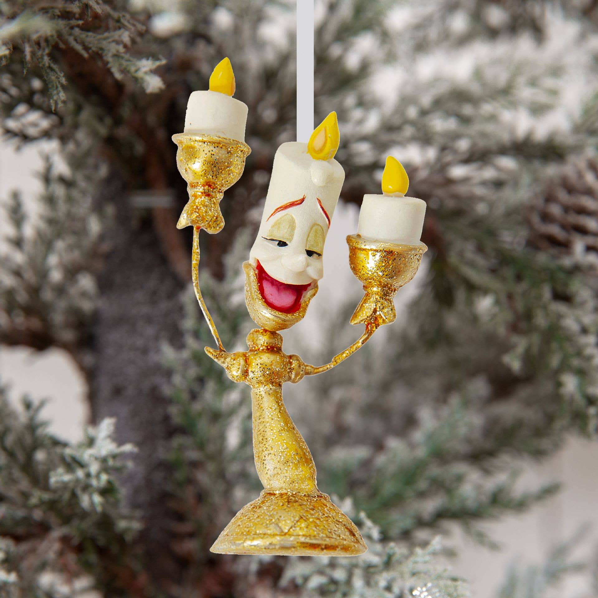 WIDDOP and Co. - Wholesale Christmas Decoration - Disney Set of 4 Beauty & The Beast Resin Hanging Decorations4