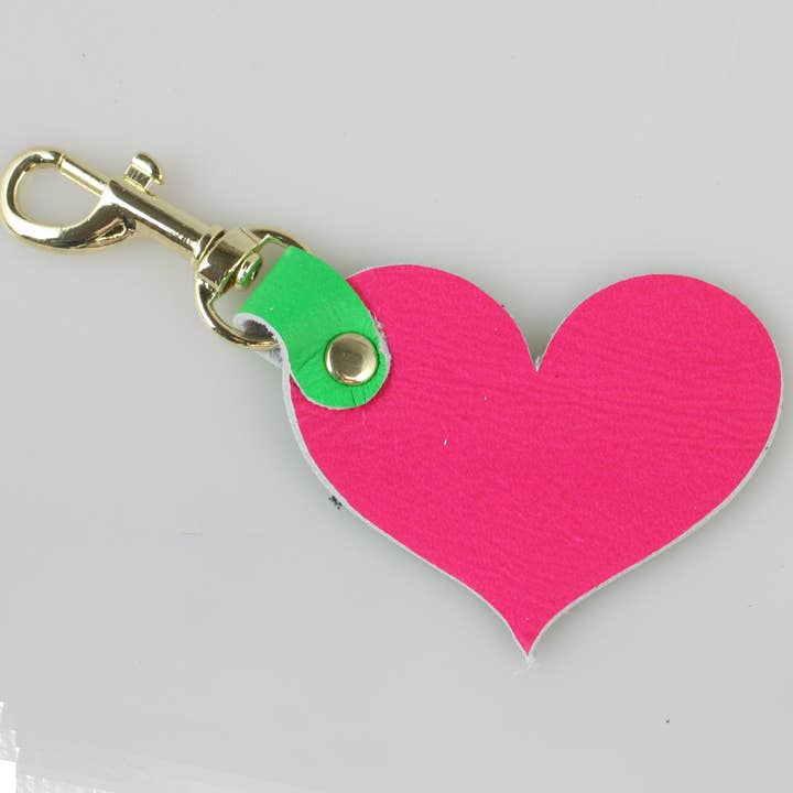 Zina Kao Exclusives - Wholesale Keychain – Women's - Two Tone Soft Leather Keychain: 2 shapes!21