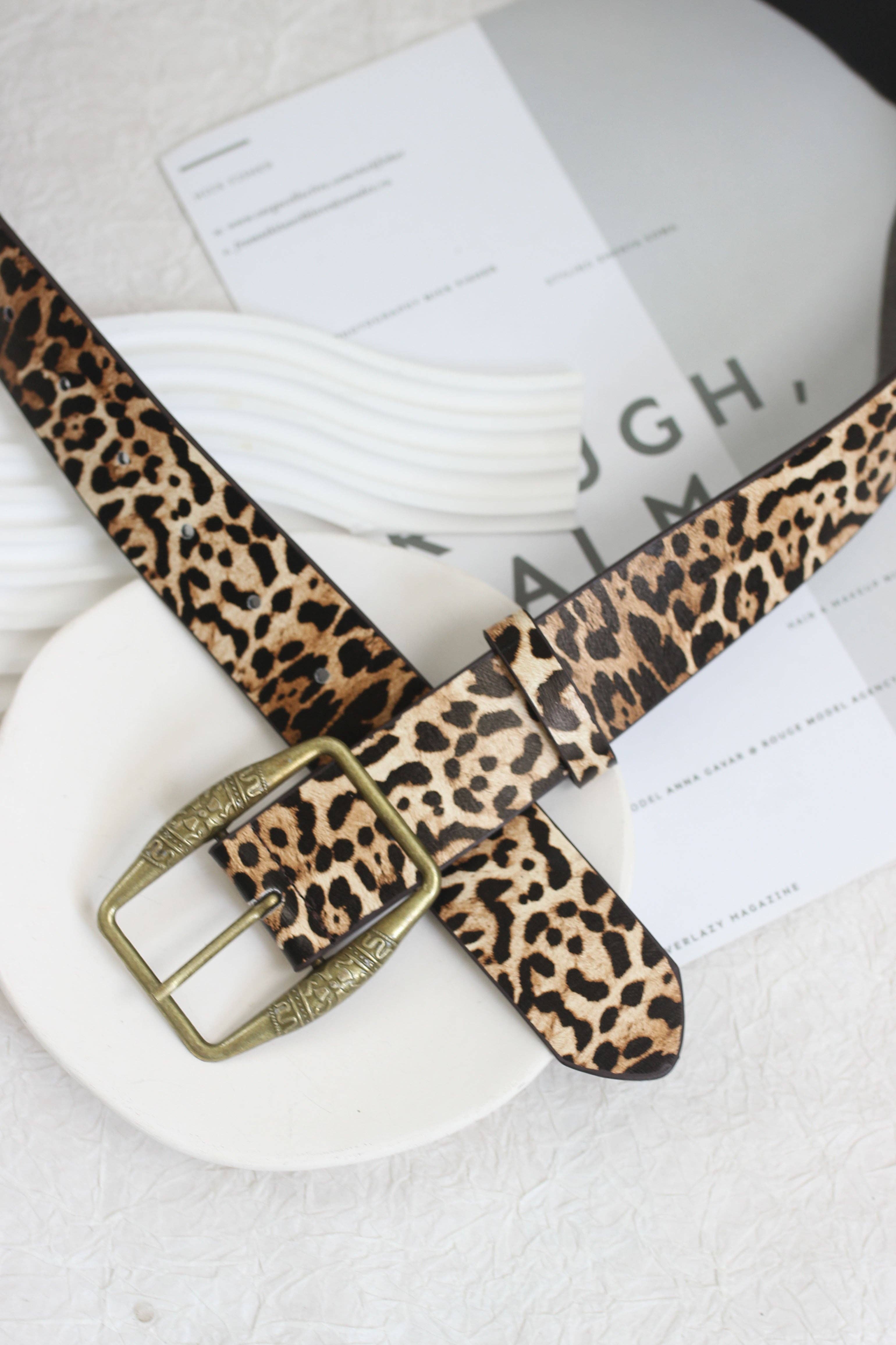 ESLEY - Wholesale Belt - Women's - A2507MJ33922 - Vintage Style PU Leather Belt3