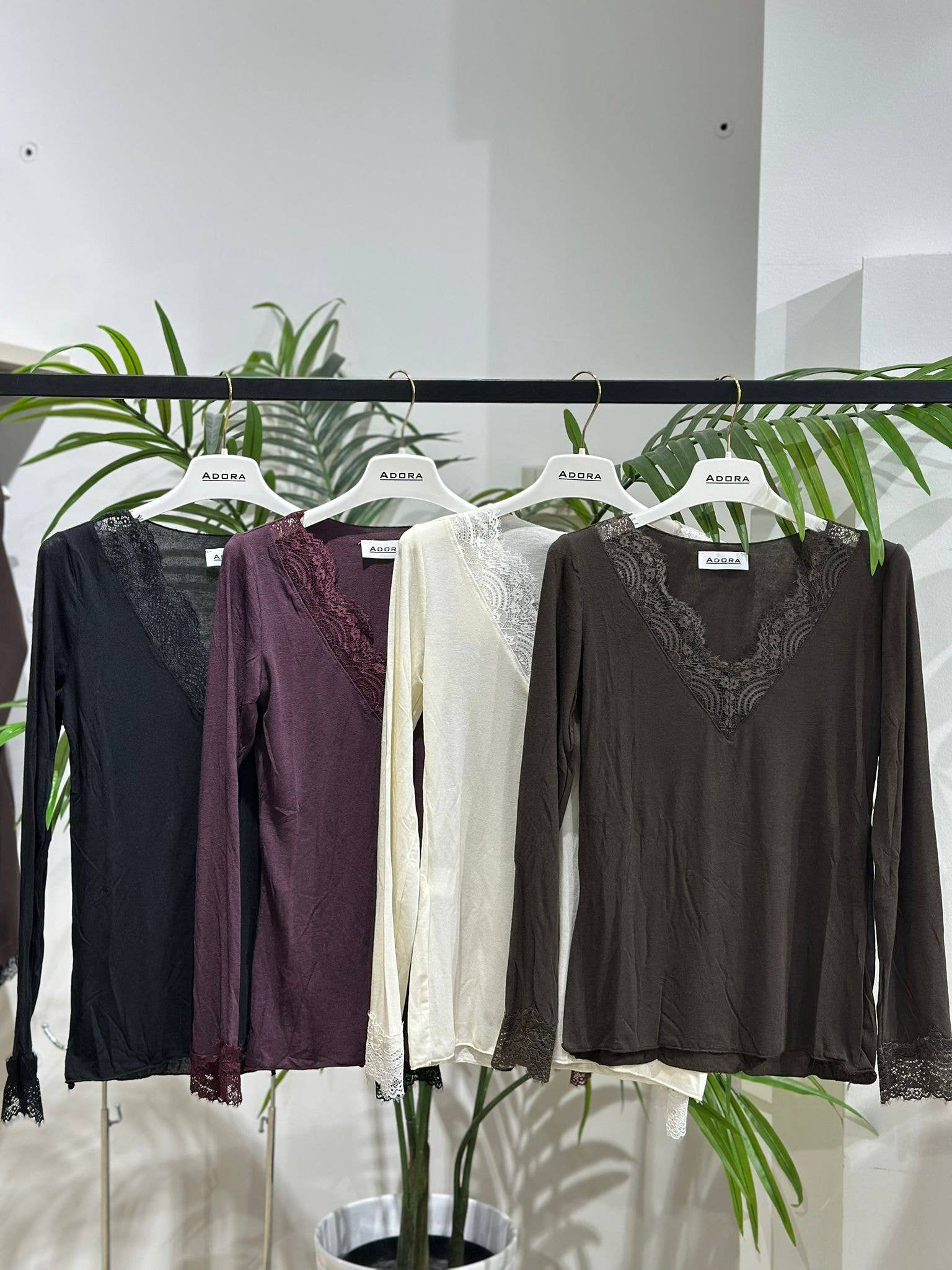 ADORA - Wholesale Knit Top - Women's - cashmere blend sweater with lace