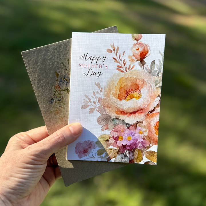 Scattered Seed Co - Wholesale Motherβs Day card - SPRING FLORAL Mothers Day card - Happy Mother's Day3