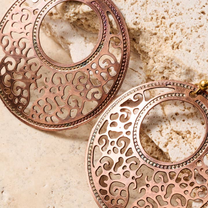 Ten Thousand Villages - Wholesale Dangle Earrings - Kopara Filigree Earrings