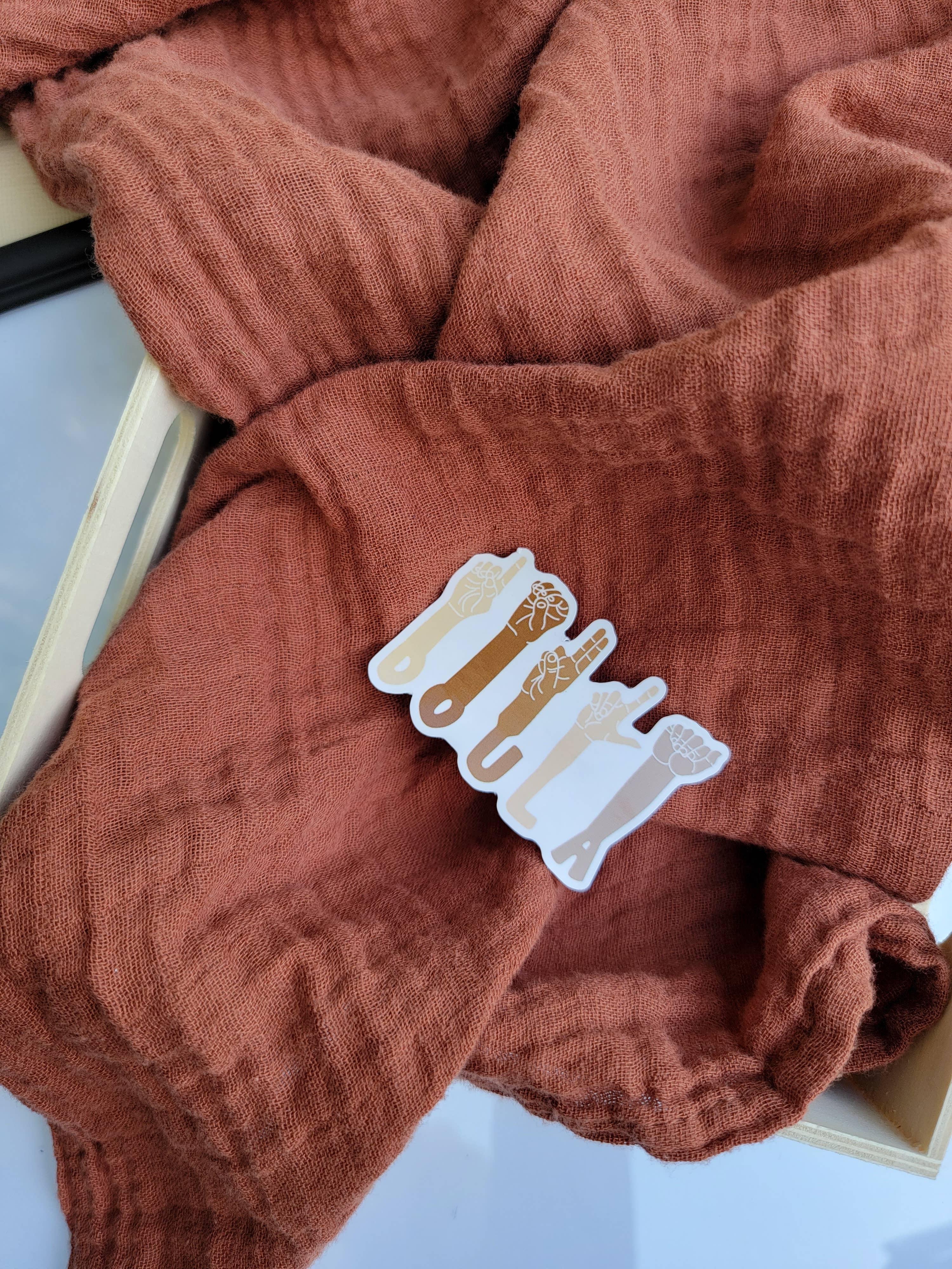 SEWNPRESS - Wholesale Sticker - ASL Doula Die Cut Sticker1