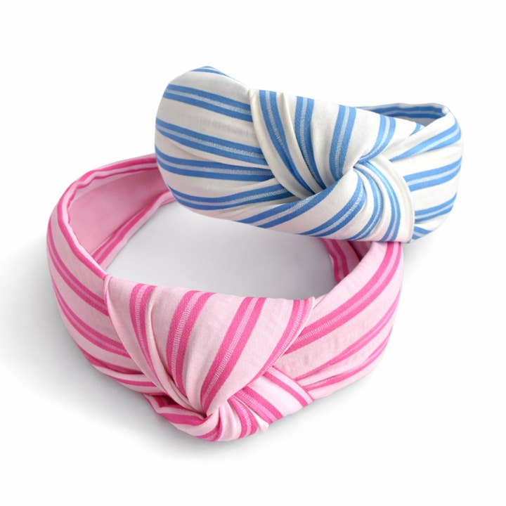 Cerchietto a righe in tessuto raffinato – Preppy ed elegante per la vendita all'ingrosso da parte di Ellison+Young