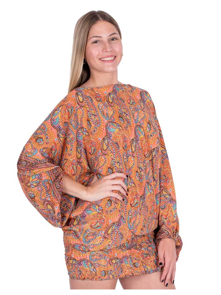 arancia Abito Convertibile 4 in 1 | Pantalone, Tuta e Camicetta Seta in vendita all'ingrosso su Faire1