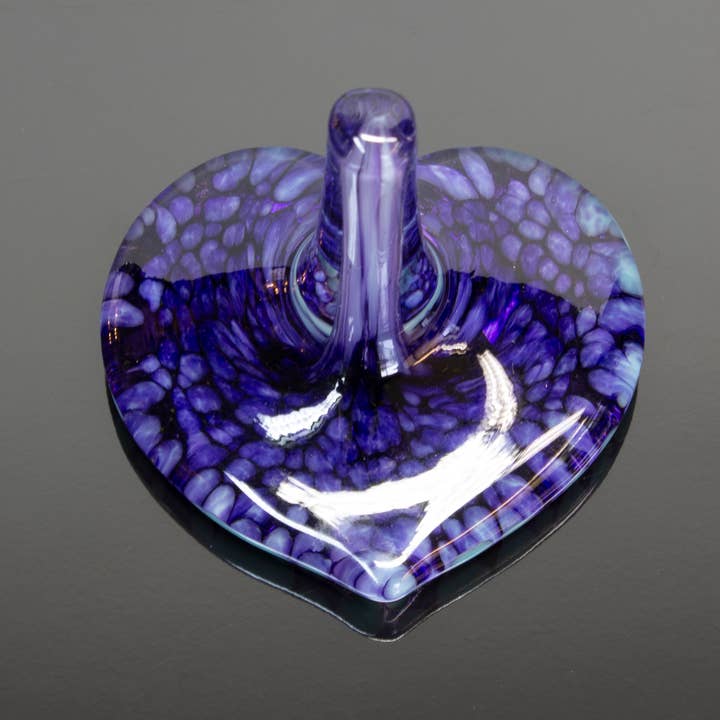 epiphany studios - Wholesale Jewelry Stand & Display - Ring Holder, Heart - Amethyst