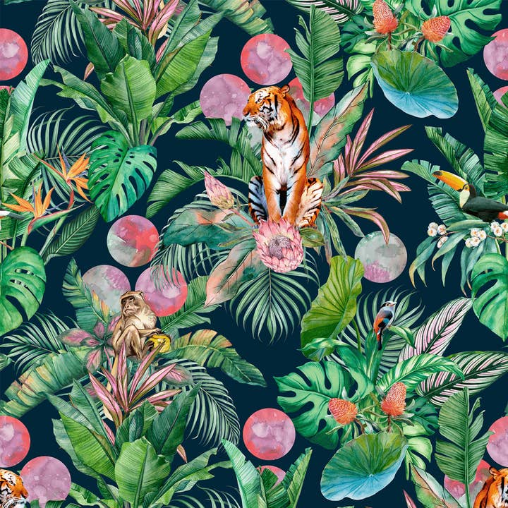Stalk - Jungle Wallpaper for wholesale by Detroit Wallpaper Co.