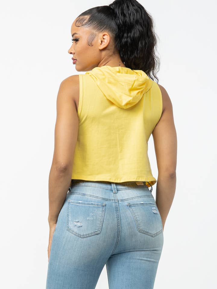 Julia by LoveJ - Wholesale Hoodie - Women's - Front Screen Laser Drawstring Hoodie Top25