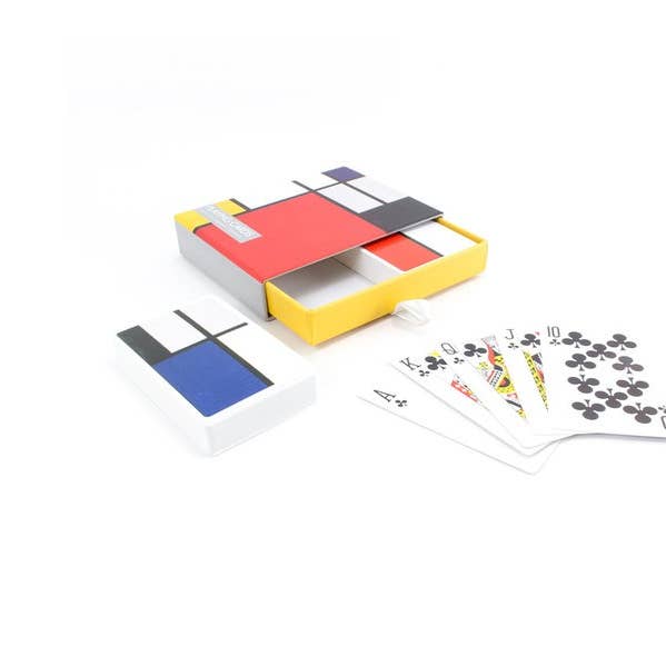 MUSEUM WEBSHOP - Wholesale Playing Cards - 2 Sets Of Playing Cards In Giftbox, Mondrian0
