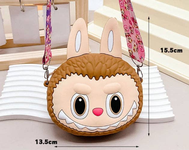 Auraquise - Wholesale Keychain - Kids - Labulu Coin Purse Keychain Silicone Wallet Charm Crossbody 4 Colors6