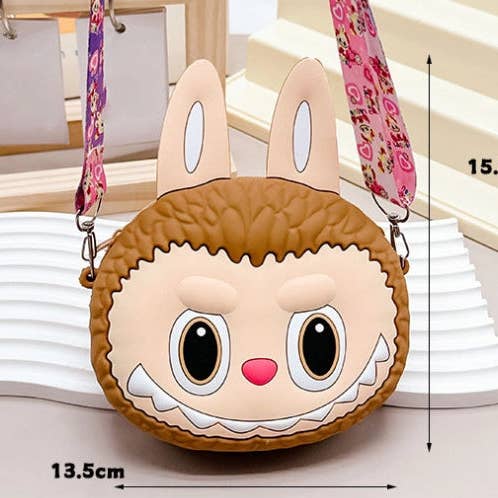 Auraquise - Wholesale Keychain - Kids - Labulu Coin Purse Keychain Silicone Wallet Charm Crossbody 4 Colors6