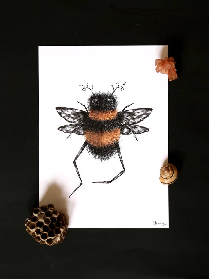 Bumble Bee Print for wholesale by ScreamPrintShop