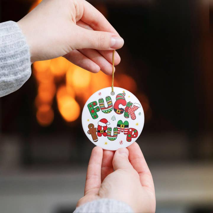 Embrova - Wholesale Ornament - Funny FDT Democrat Ornament, Anti Trump Gift for Liberal 2