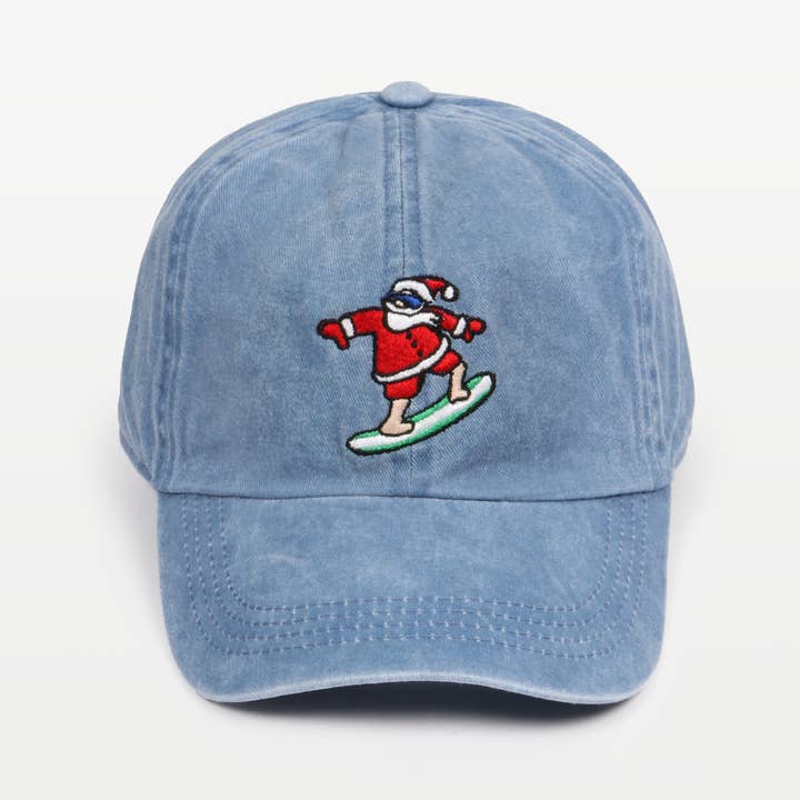David And Young - Wholesale Baseball Cap - Unisex - Christmas SANTA embroidery stone washed Baseball Caps7