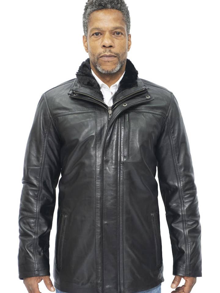 Infinity Leather (Upperclass Fashions Ltd) - Wholesale Leather Jacket - Men's - Mens Leather Mid Length Coat-Hanoi