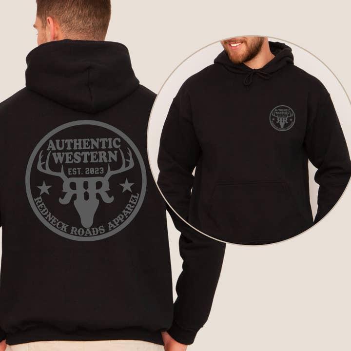Authentic Western Hoodie for wholesale by Redneck Roads Apparel