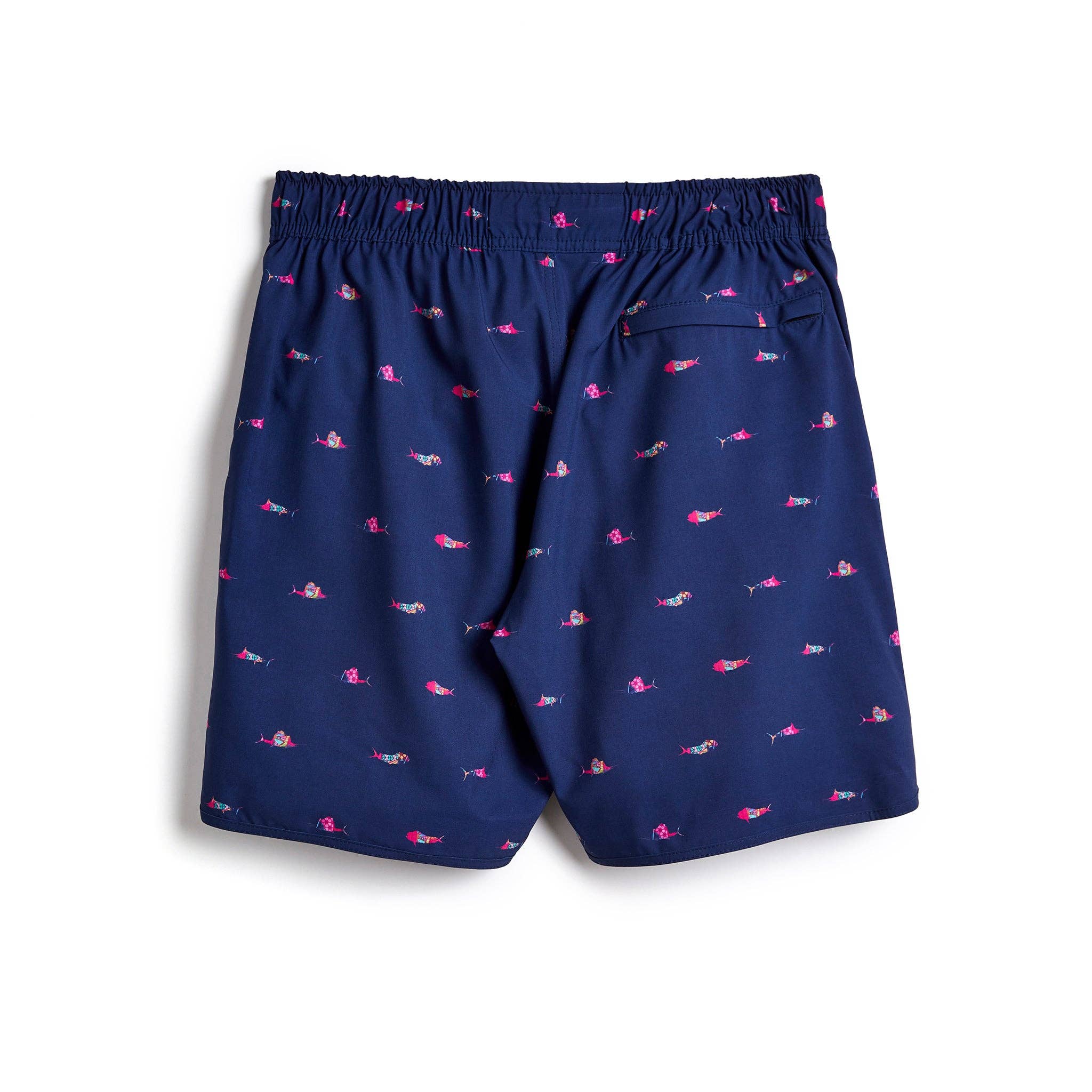 Navy Trippy Fish Captain Snacks Volleys for wholesale on Faire1