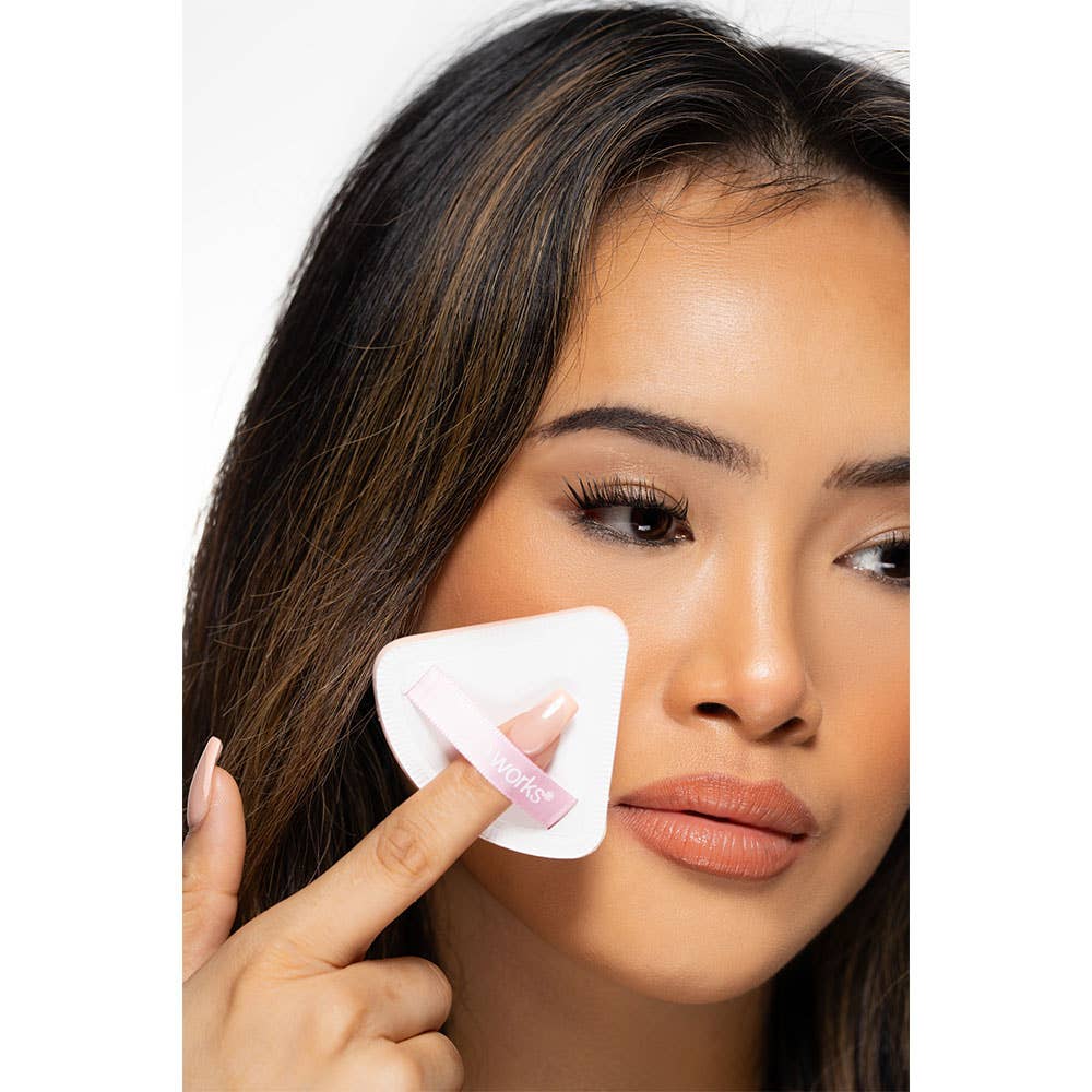 Soinvogue – Esponja/misturador de maquilhagem por atacado – Almofada Triangular Puff Duo7