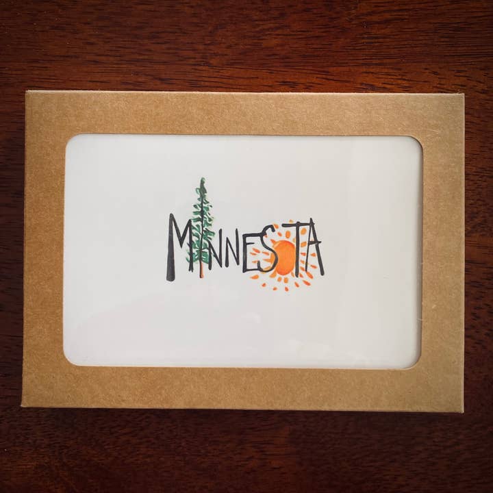 Minnesota - Box Set - 6 Greeting Cards for wholesale by Kevin & Kaia