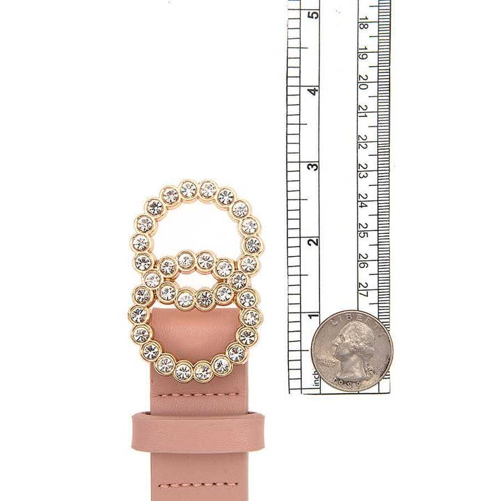 anbfashion - Vente Ceinture – femme - CEINTURE DE MODE BOUCLE INFINI PAVÉ DE STRASS 558