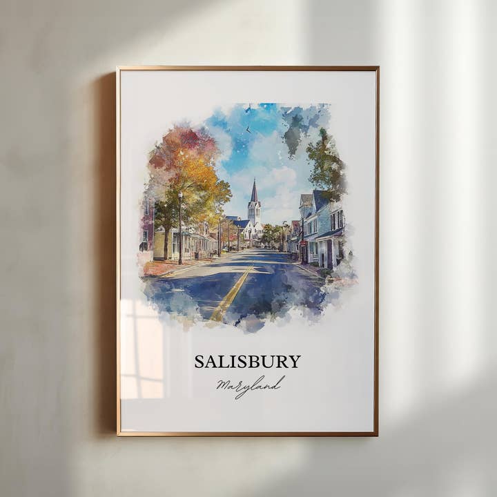 Premium Travel Art - Wholesale Art Print - Salisbury MD Wall Art - Maryland Print3