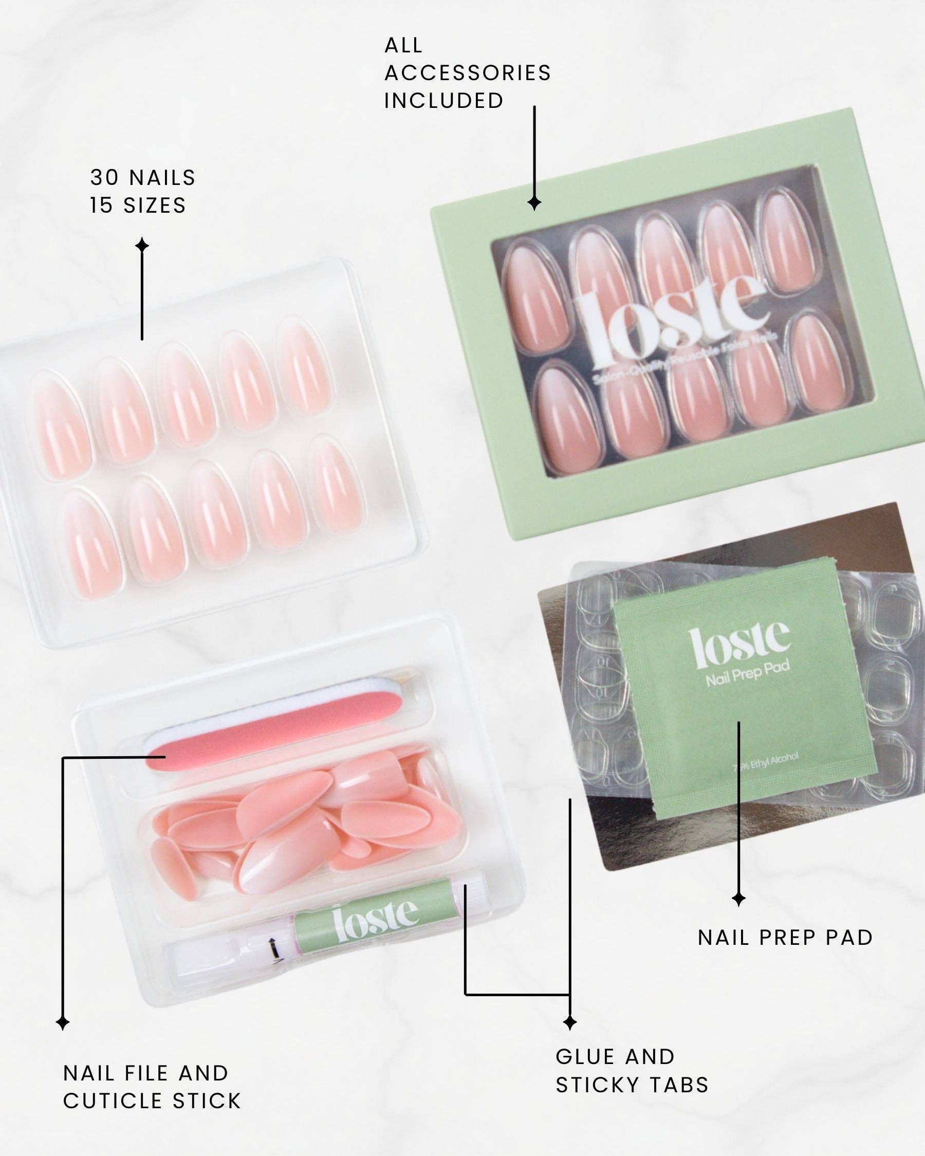 Loste - Wholesale Press-On/Fake Nails - Glow Up2