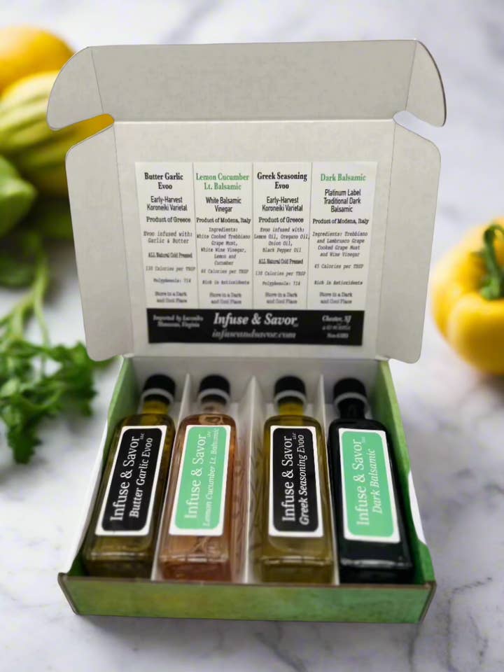 Oil & Vinegar Sample Gift Set for wholesale by Infuse & Savor