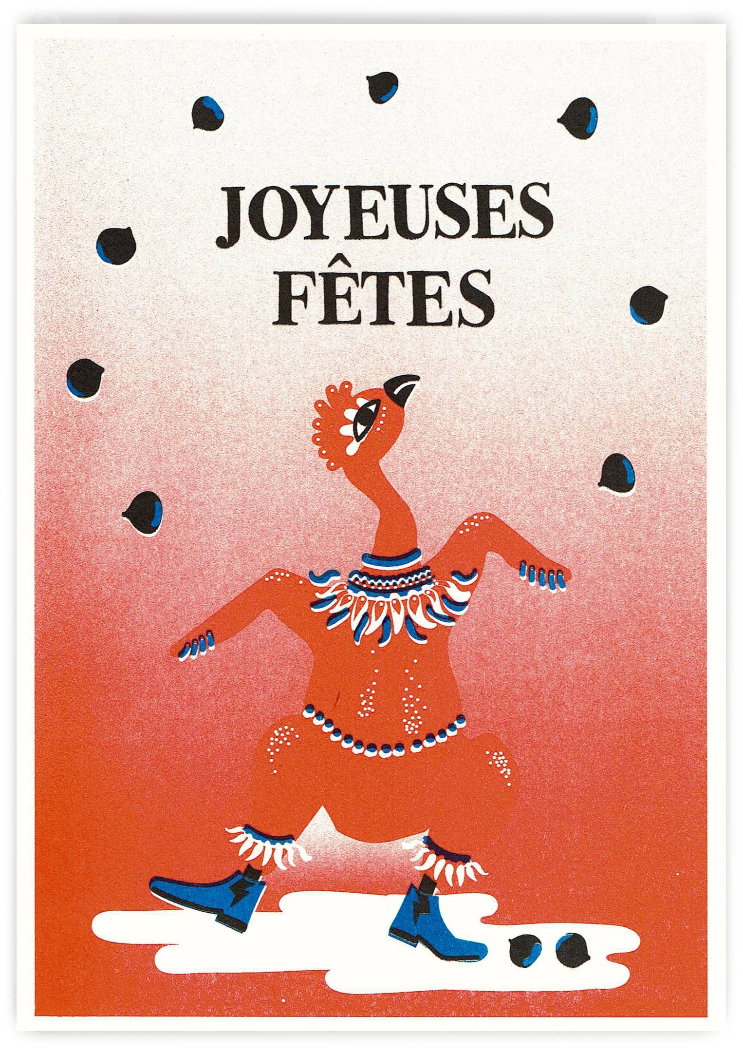 Pied De Poule - Wholesale Christmas Card - A5 Card Happy Holidays Turkey0