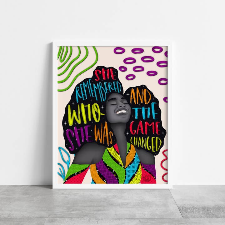 Kiiing & Co. Designs - Wholesale Art Print - She Remembered Paper Print