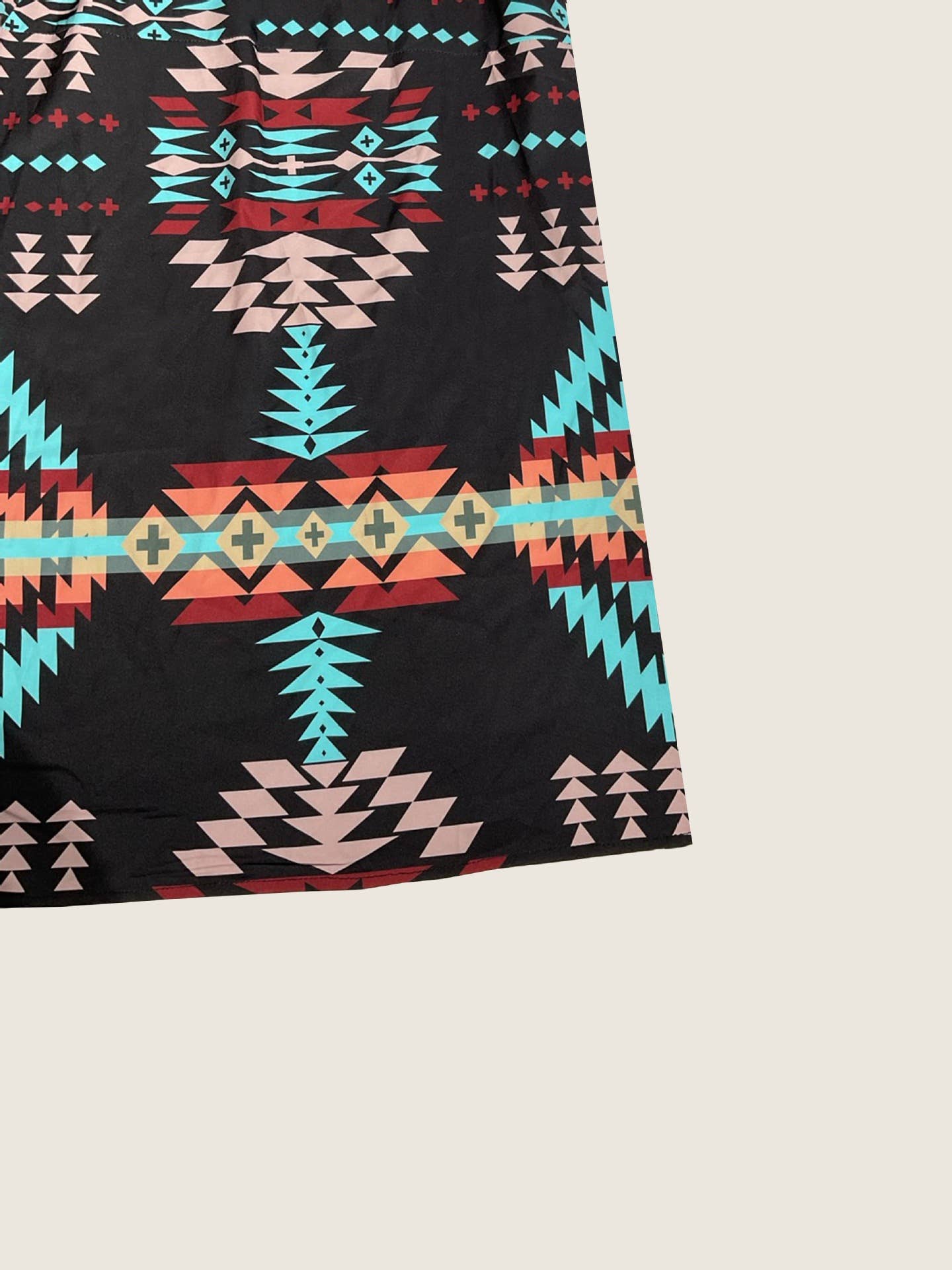 black Rodeo Queen Western Aztec pattern midi skirt for wholesale on Faire3