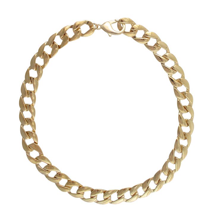 Gold Large Cuban Link Chain Necklace for wholesale by Cielo Moon x Devon Leigh