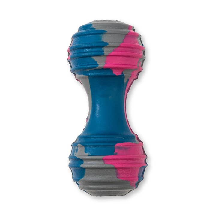 Juguete de perro con mancuernas de caucho natural ecológico y sostenible para venta al por mayor de Jojo Modern Pets