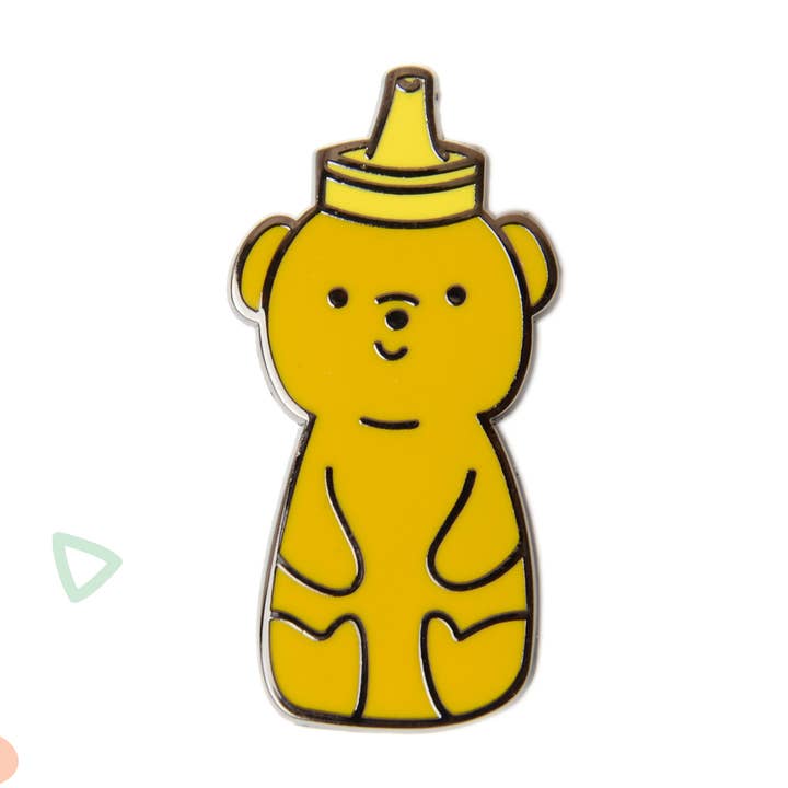 Honey Bear Pin for wholesale by Snippet Studios
