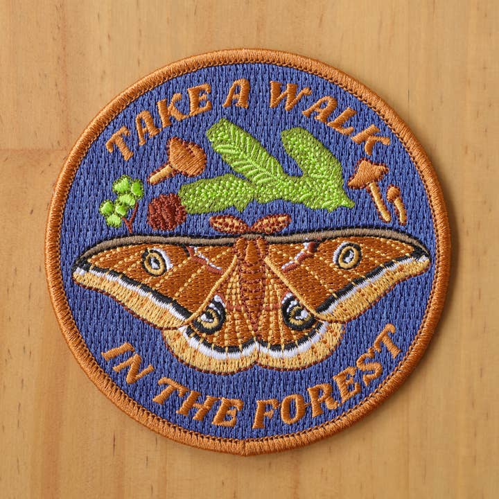 Take a Walk in the Forest Iron-on Patch for wholesale by Fossil Forager