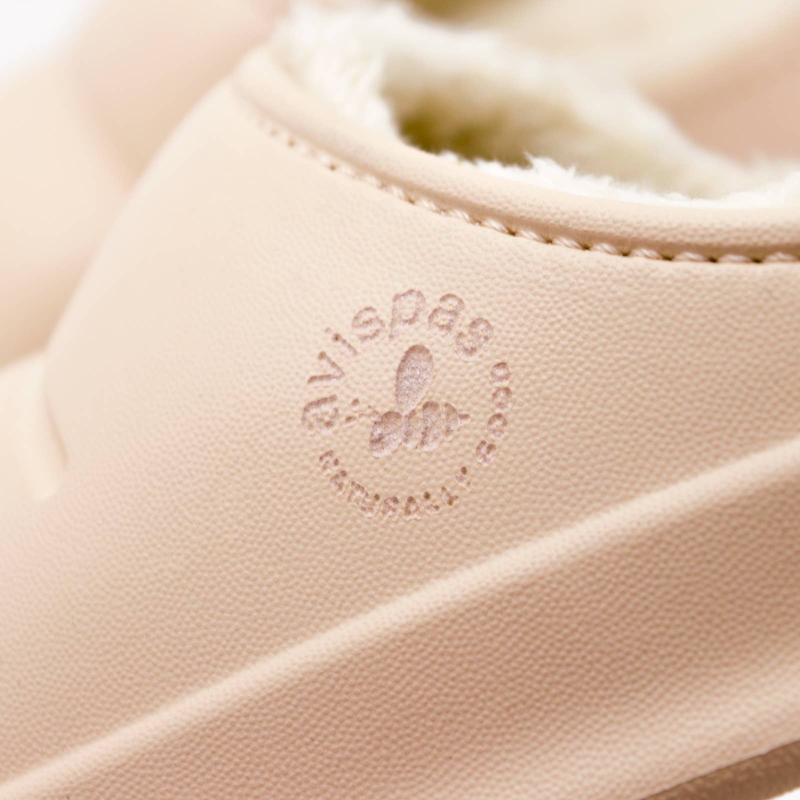 Avispas - Vente Mules – femme - Mule d’hiver végan beige Simson avec chaussette basse7