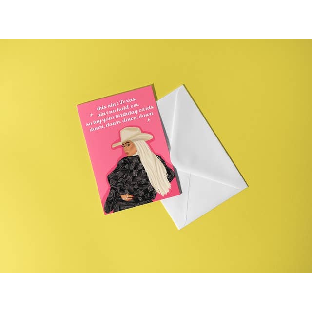 by Rosybum - Wholesale Birthday Card - Beyonce Birthday Card - This Ain'T Texas