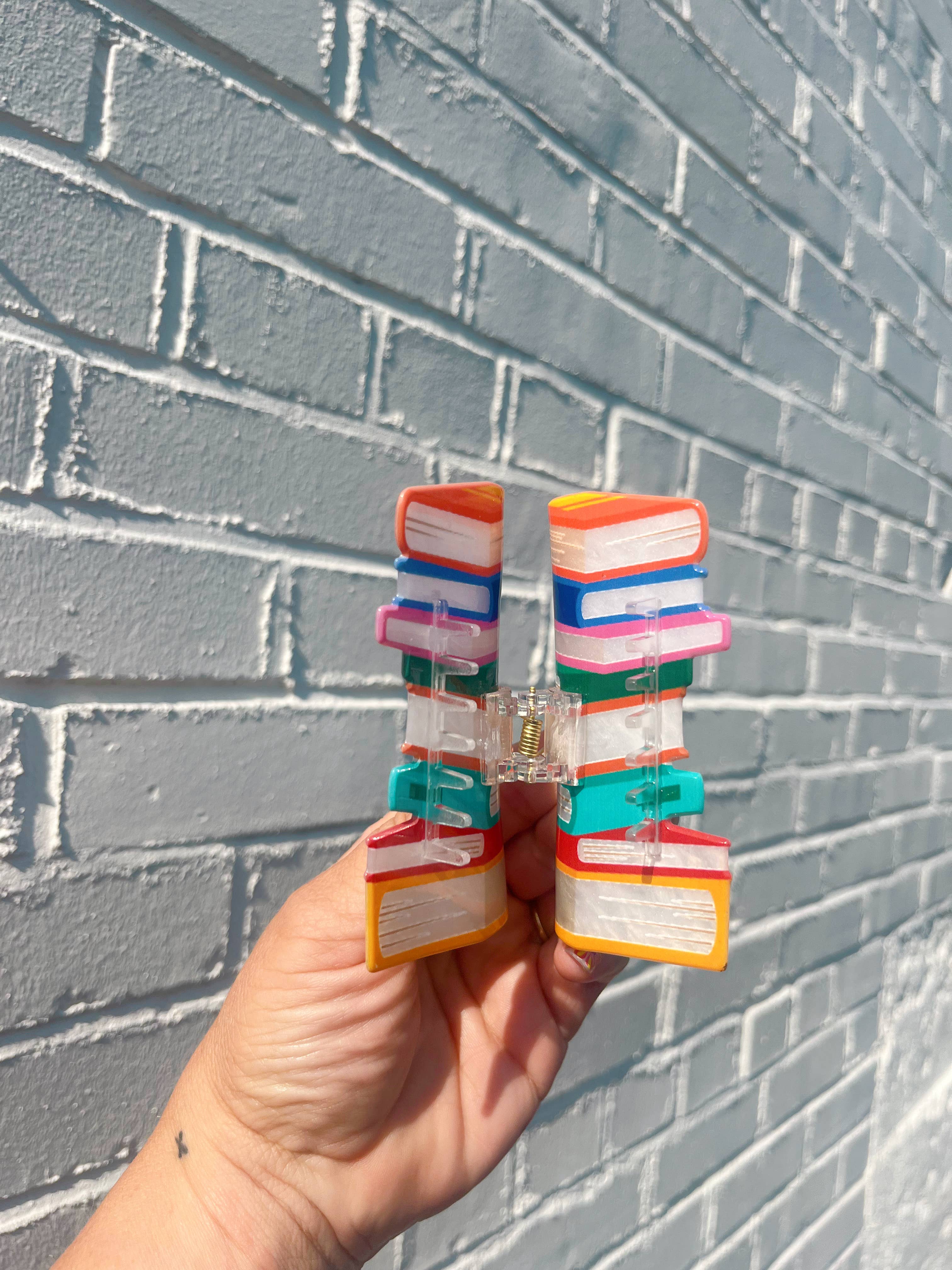 NatterDoodle – wholesale Hair clip – Women’s – Read My Clips Book Hair Claw | Book Lover Hair Accessory 1