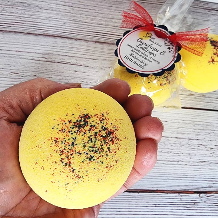 Glow Body and Soul - Wholesale Bath Bomb/Fizz - Gumdrops and Lollipops Bath Bomb Fizzy Moisturizing Bath Bomb4