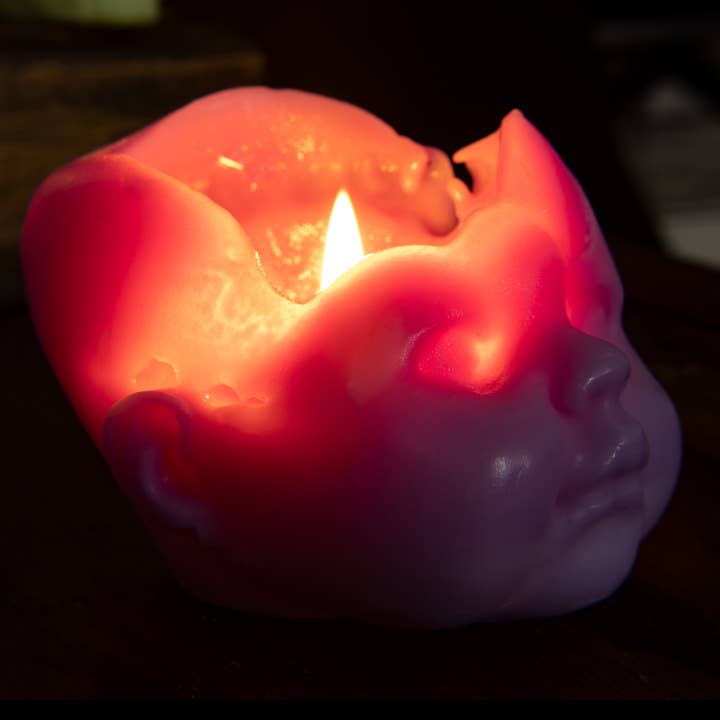 The Wicklow Witch Ltd - Wholesale Grappige kaars - Leuke & Griezelige Baby Hoofdkaars5