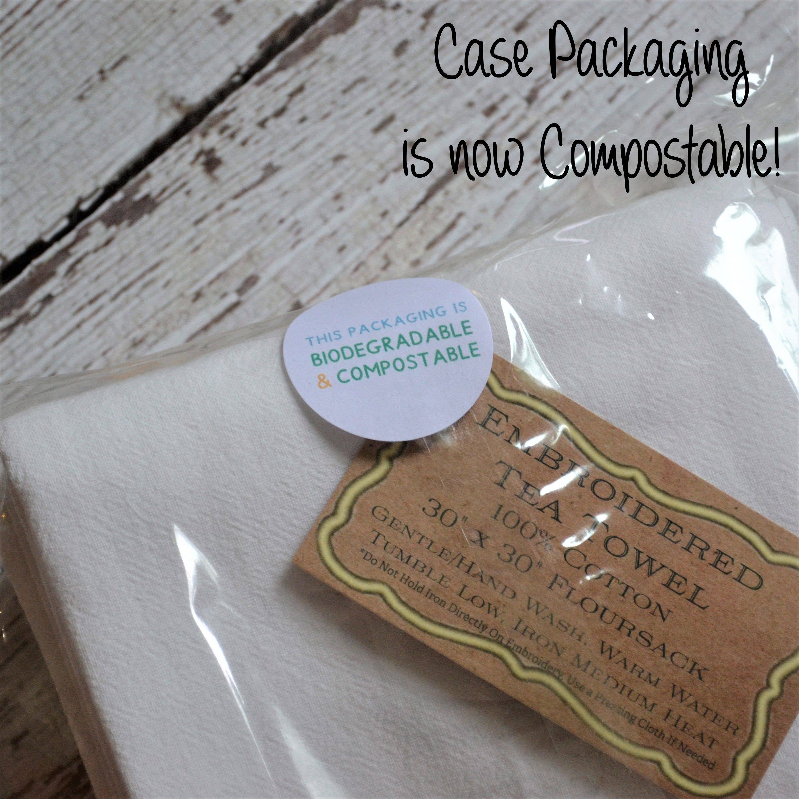 SewMuchMoreStore - Wholesale Tea Towel - Farm Sweet Farm Tea Towel - Embroidered Floursack Towel3