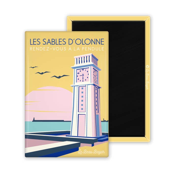 Íman LES SABLES D'OLONNE Encontro no Relógio Remblai por atacado de Le Beau Bazar