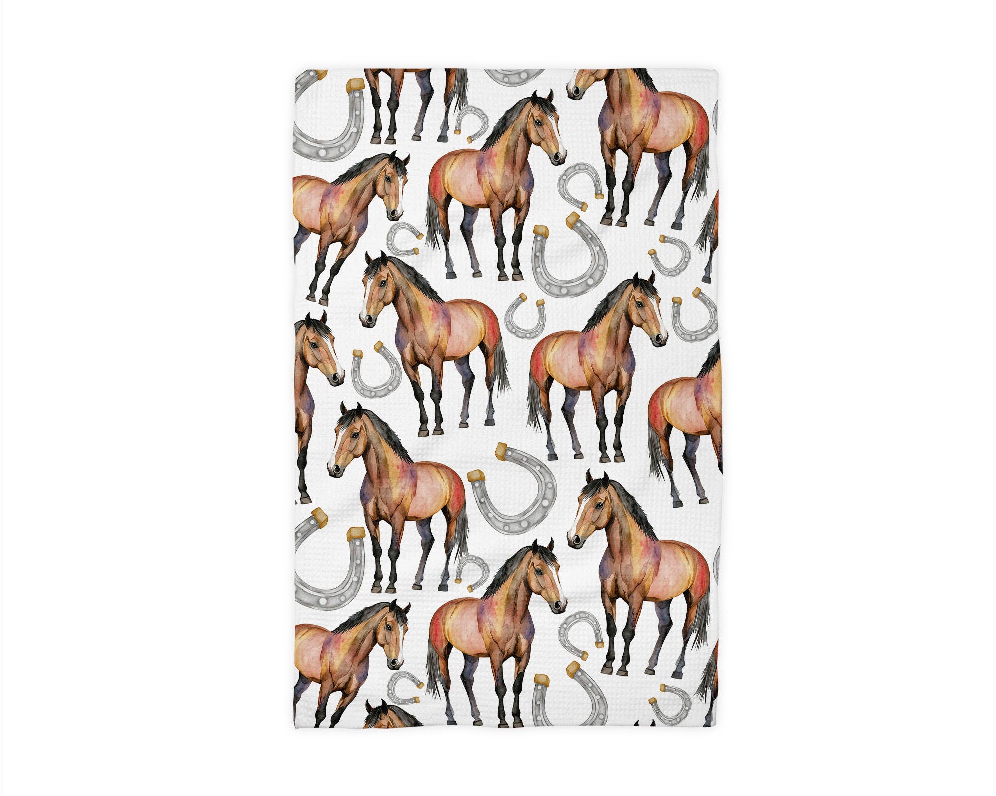Canary Road - Wholesale Tea Towel - Horse Pony Equestrian Tack Kitchen Towel Waffle Gifts Farm1