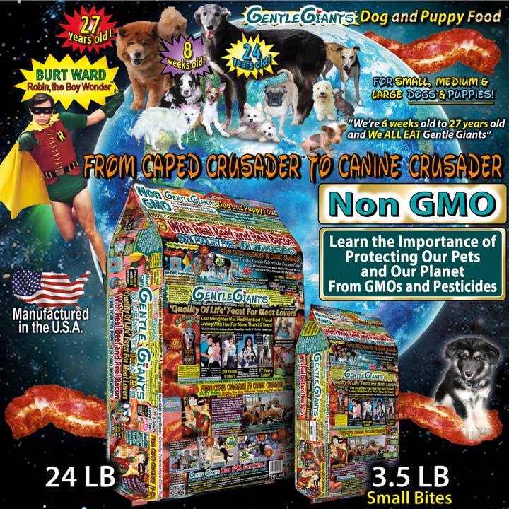 Gentle Giants Products - Wholesale Pet Food - Dog - 24 lb Gentle Giants Beef & Bacon Natural Non-GMO Dog & Puppy4