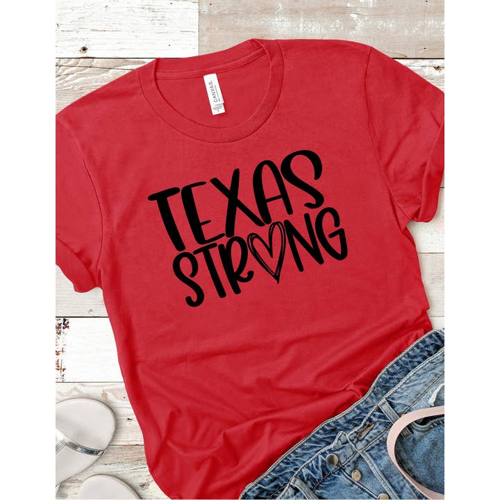 Texas Strong Black Print for wholesale by Inspired Me Designs LLC.