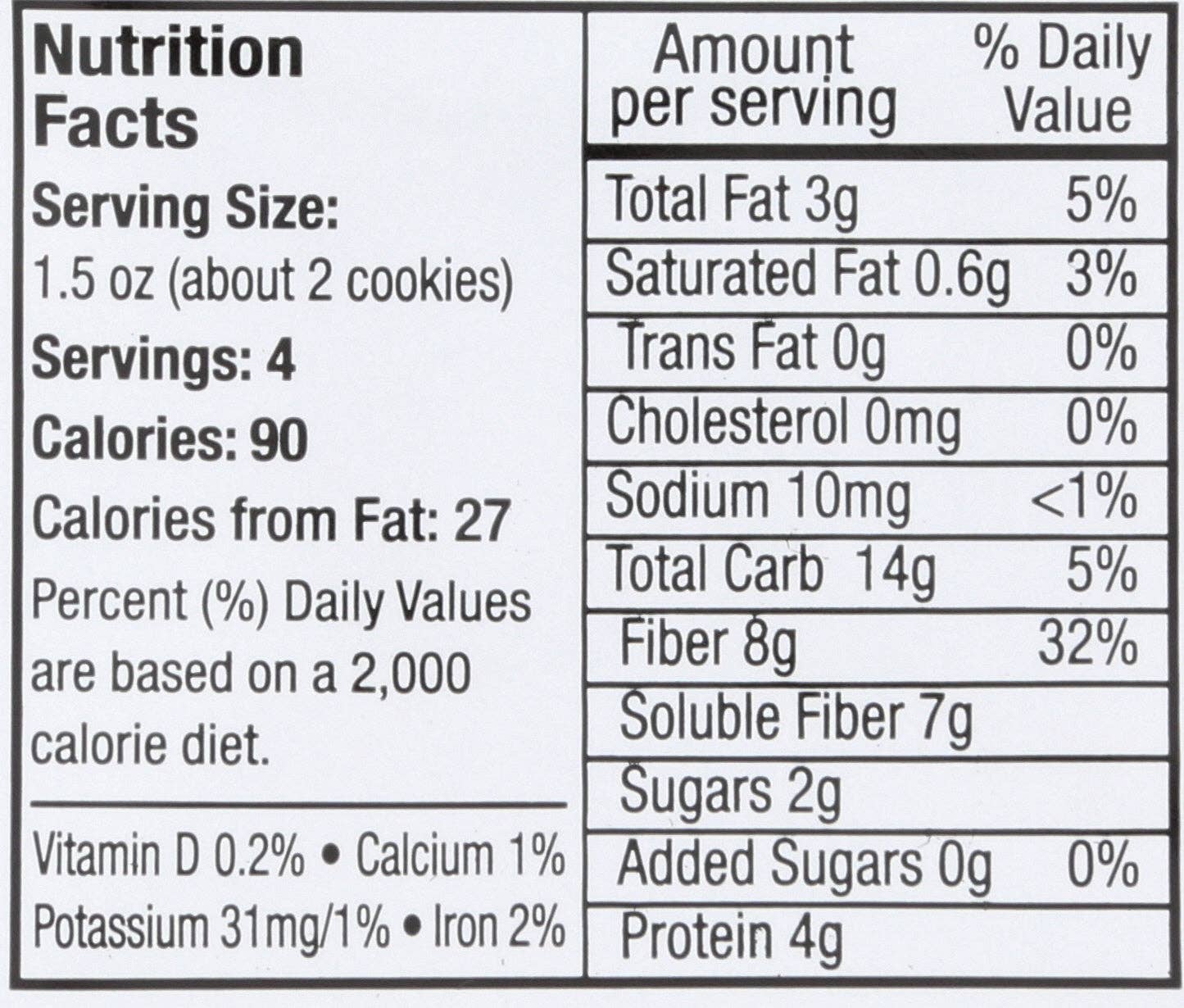 Everyday Supply Co - Wholesale Cookie - ALYSSAS COOKIE OATMEAL LOW CAL - Case of 202